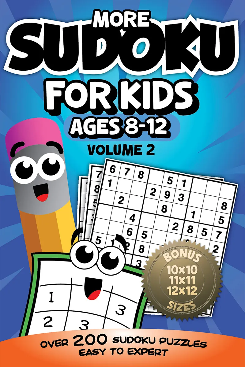 Cover of Sudoku for Kids, Ages 8–12, Volume 2