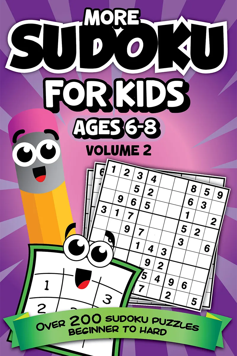 Cover of More Sudoku for Kids, Ages 6–8, Volume 2