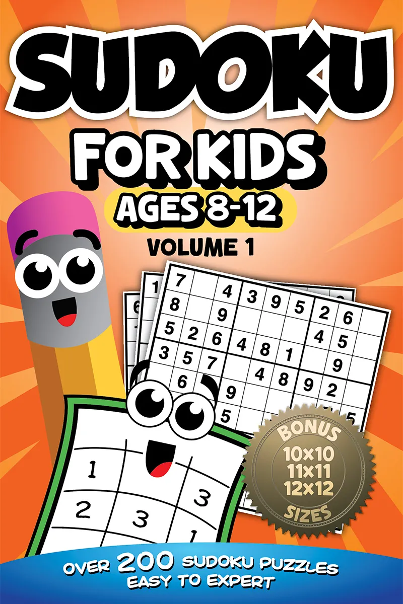 Cover of Sudoku for Kids, Ages 8–12, Volume 1